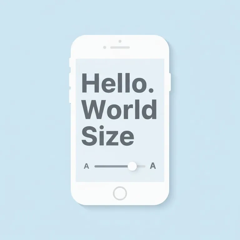 아이폰에서 돋보기 없이도 잘 보이는 큰 글씨 설정