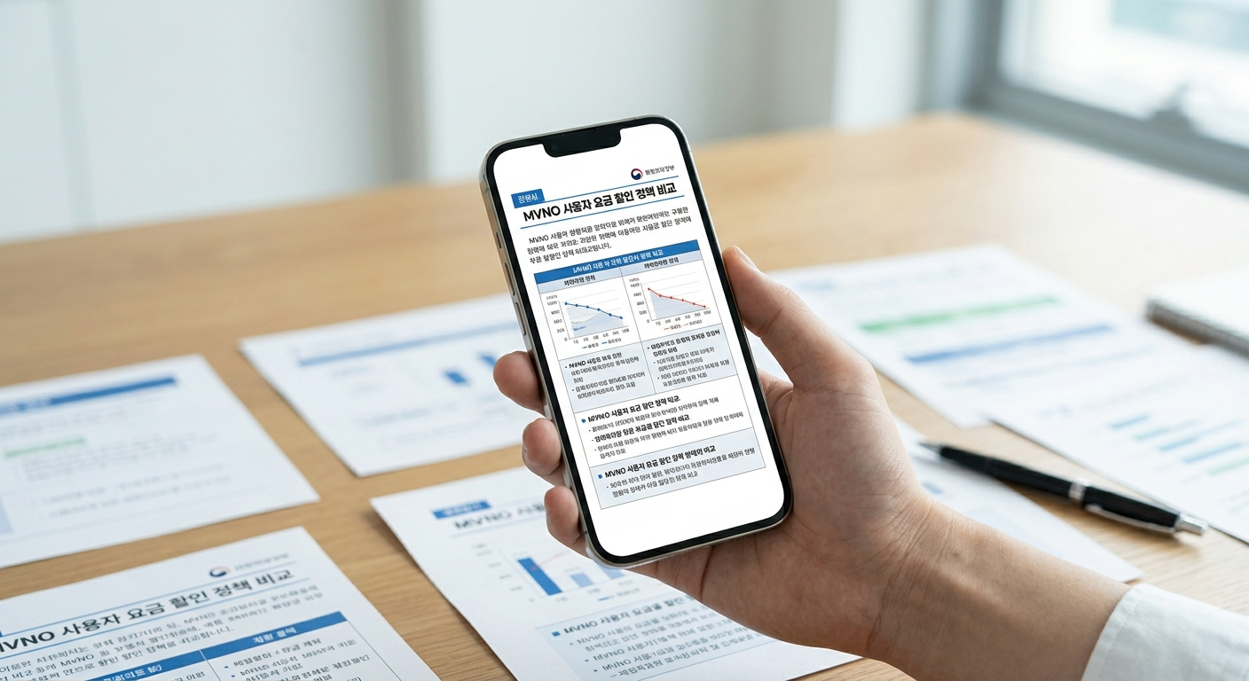 [주의사항] 알뜰폰 사용자라면 감면 혜택을 비교해 보세요