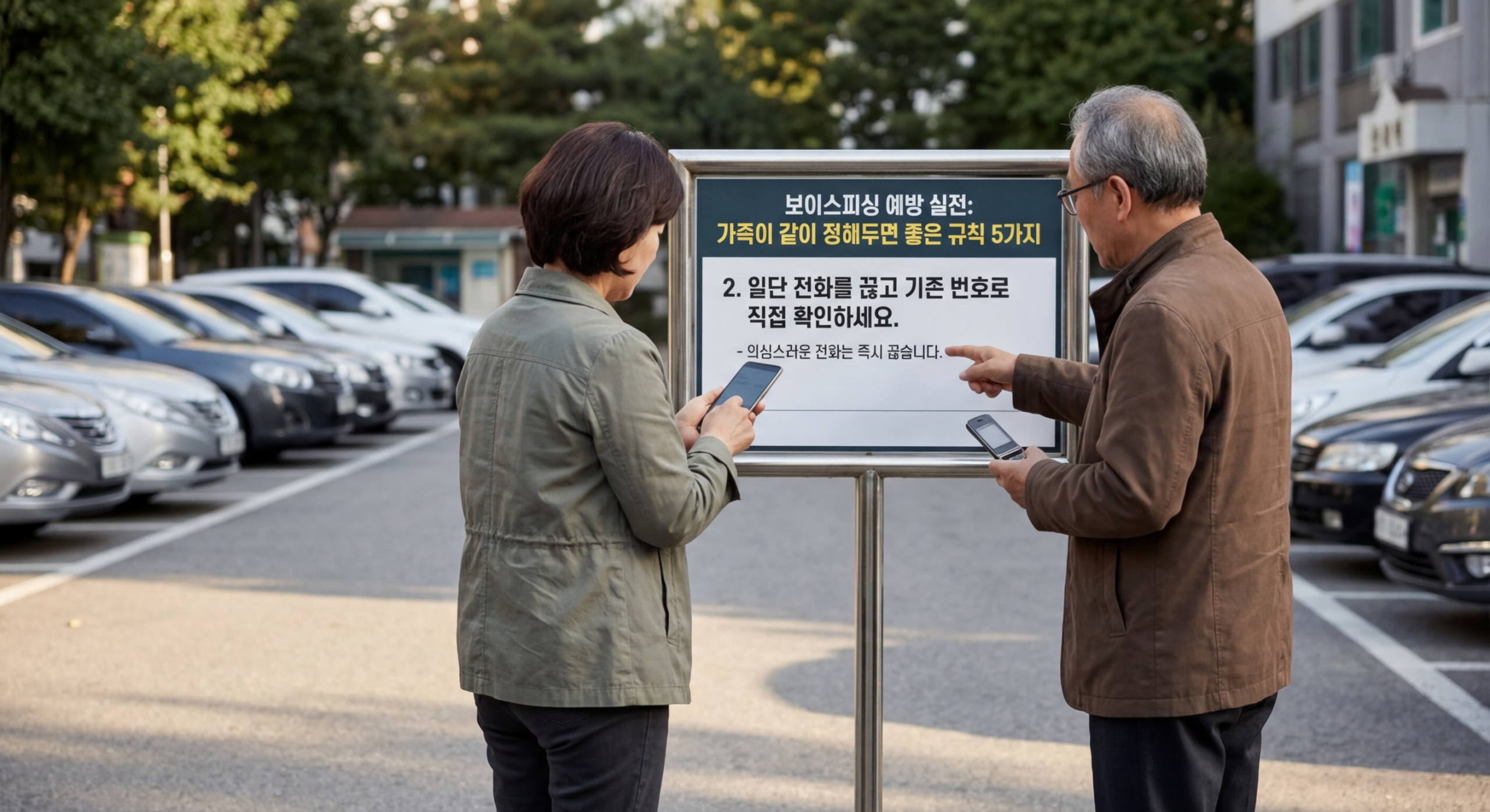 2. 일단 전화를 끊고 기존 번호로 직접 확인하세요