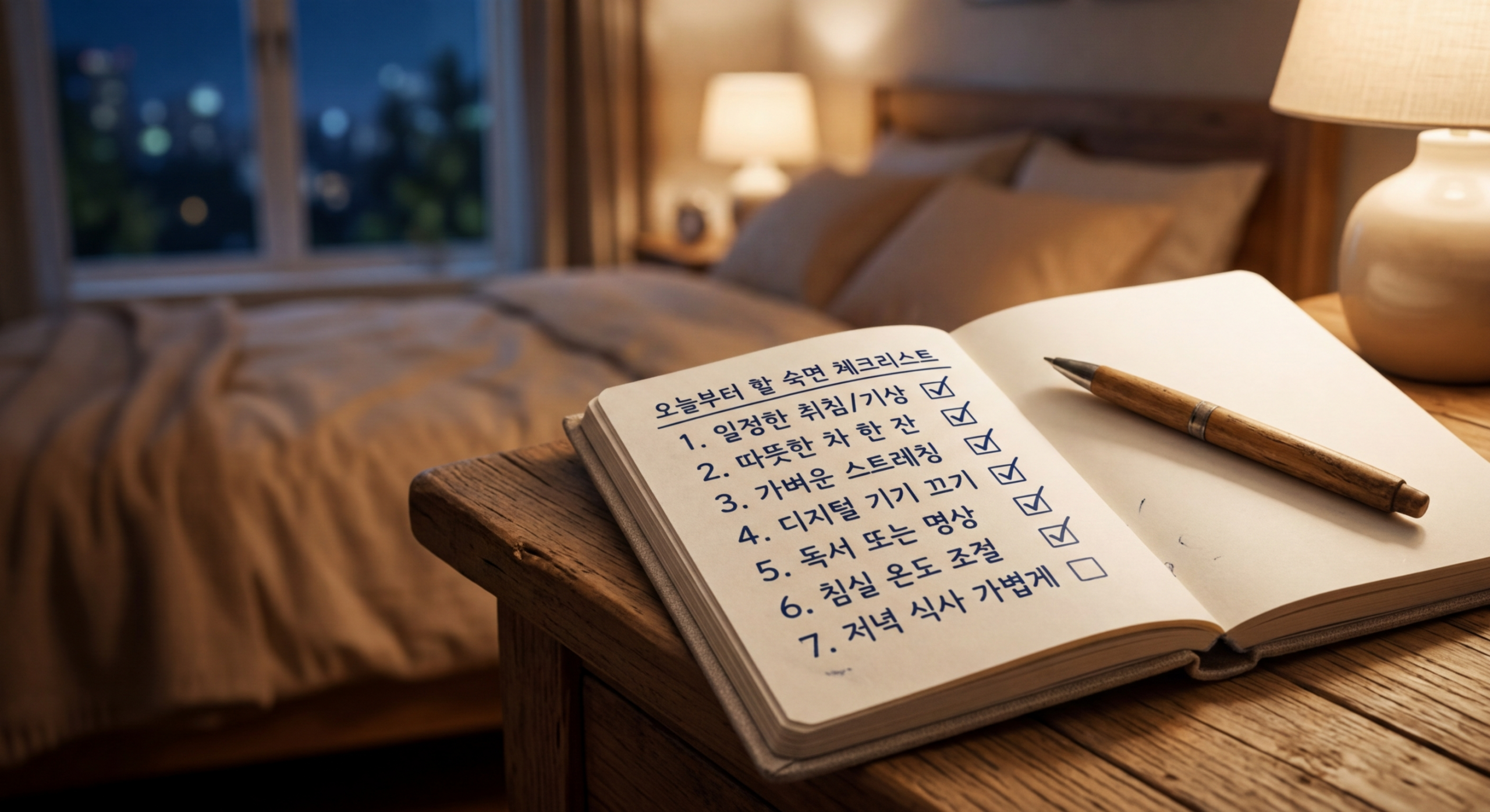 실천을 돕는 숙면 체크리스트