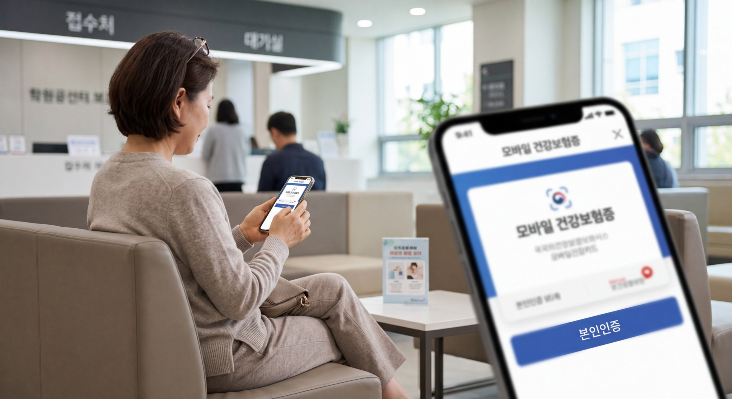 스마트폰으로 간편하게! 모바일 건강보험증 사용법