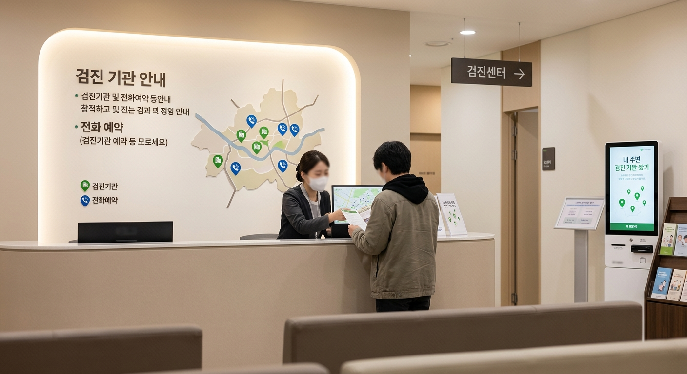 내 주변 검진 기관 찾기와 전화 예약 요령