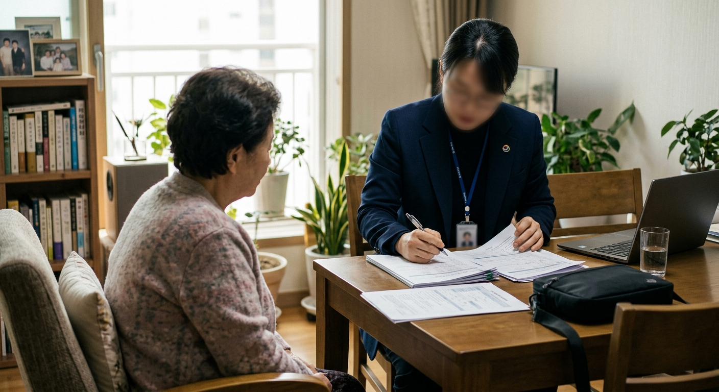공단 직원의 방문 조사와 진행 절차