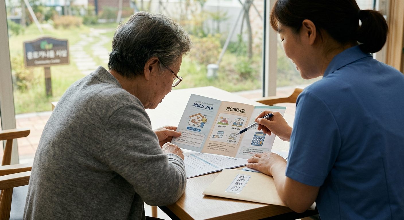 서비스 이용 유형과 본인부담금 안내