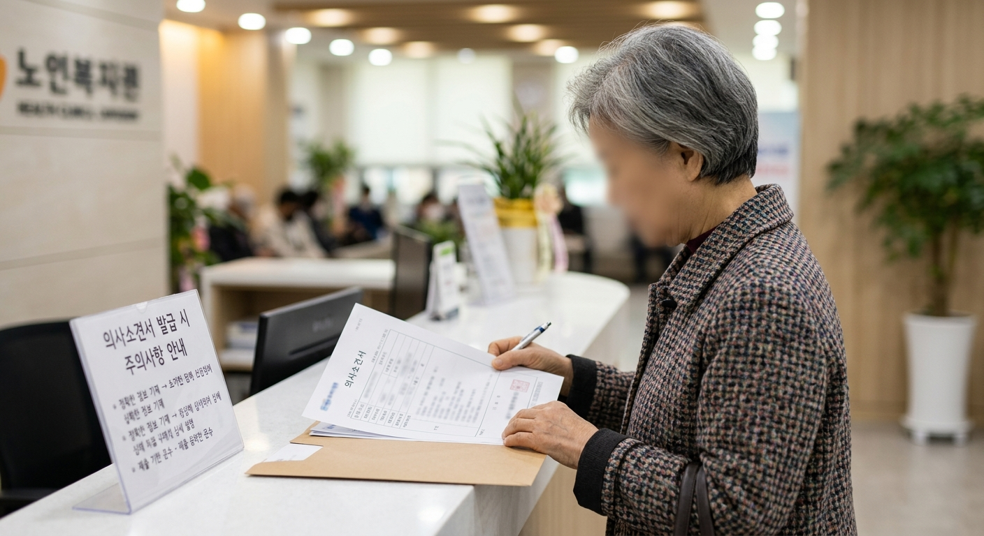 의사소견서 발급 시 주의사항