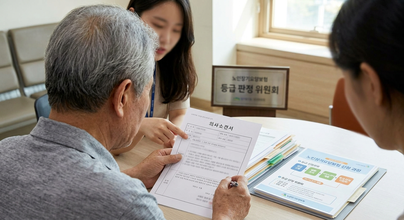 의사소견서 제출과 등급 판정 위원회