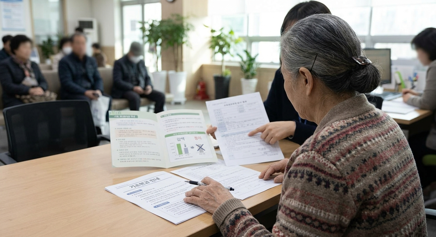 연금이 감액되거나 정지되는 경우의 안내