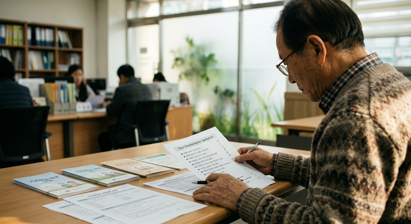 신청 전 마지막으로 확인하는 체크리스트