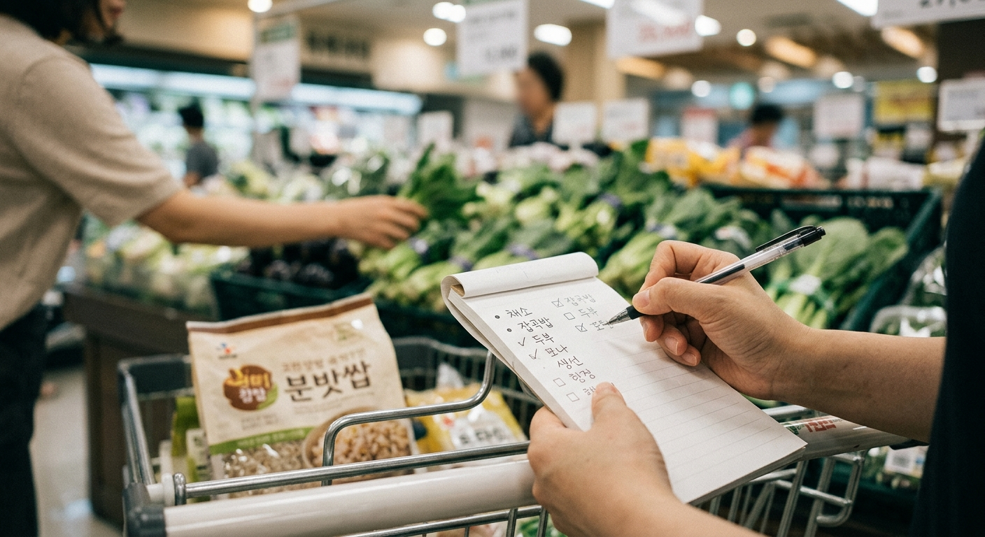 실패 없는 장보기를 위한 첫걸음, 메모의 힘