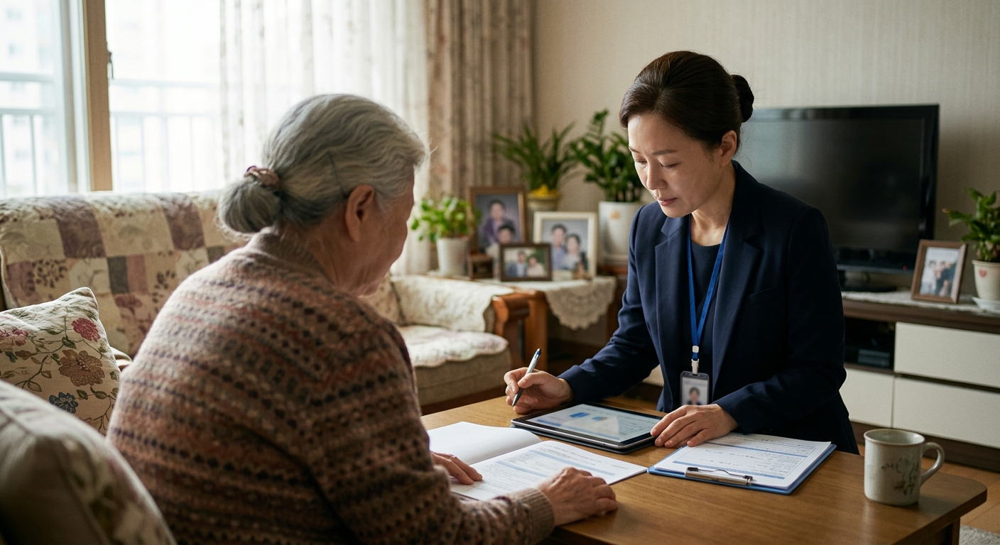 판정의 핵심이 되는 공단 직원의 방문조사