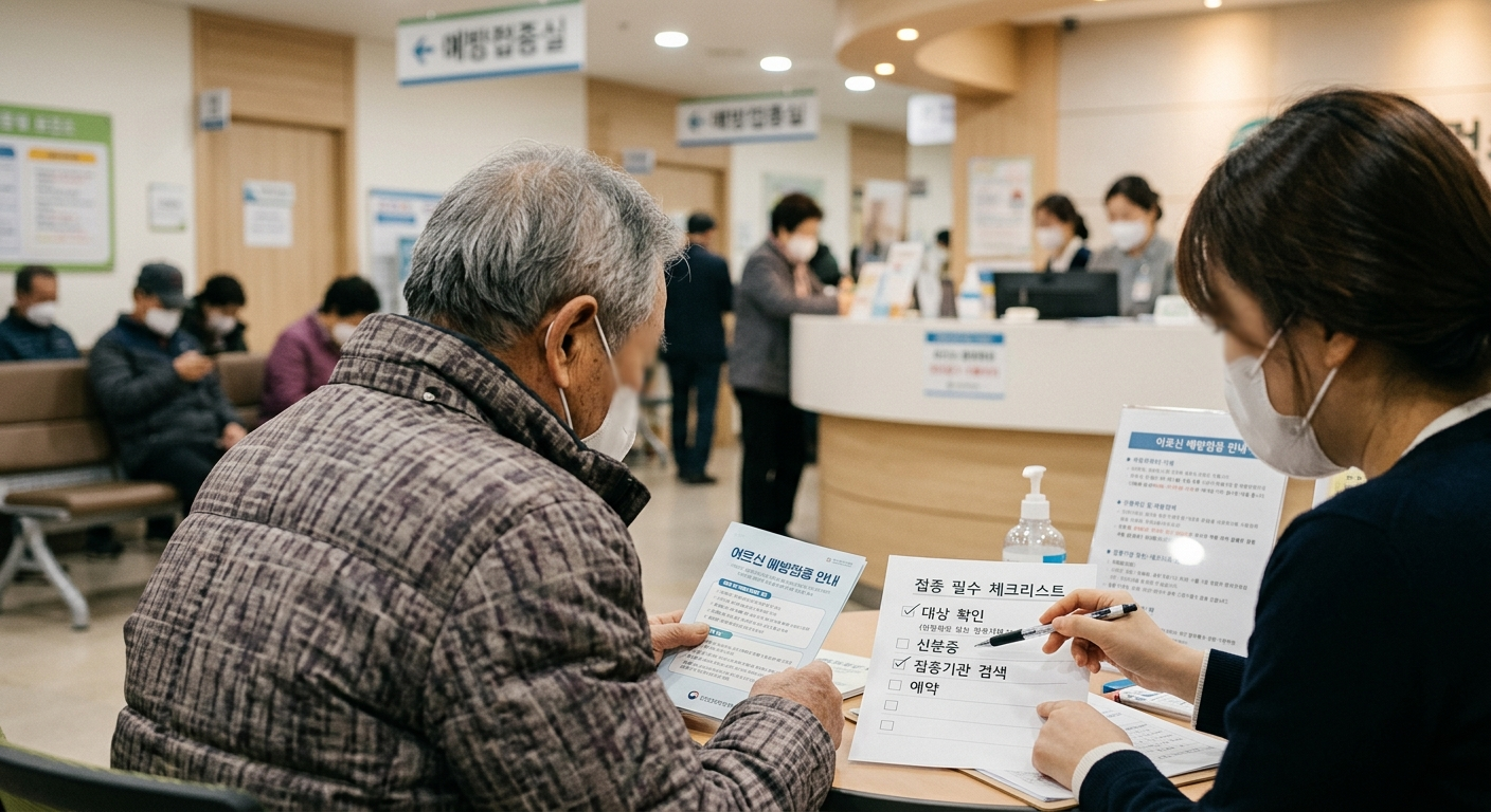 어르신 예방접종을 위한 핵심 체크리스트