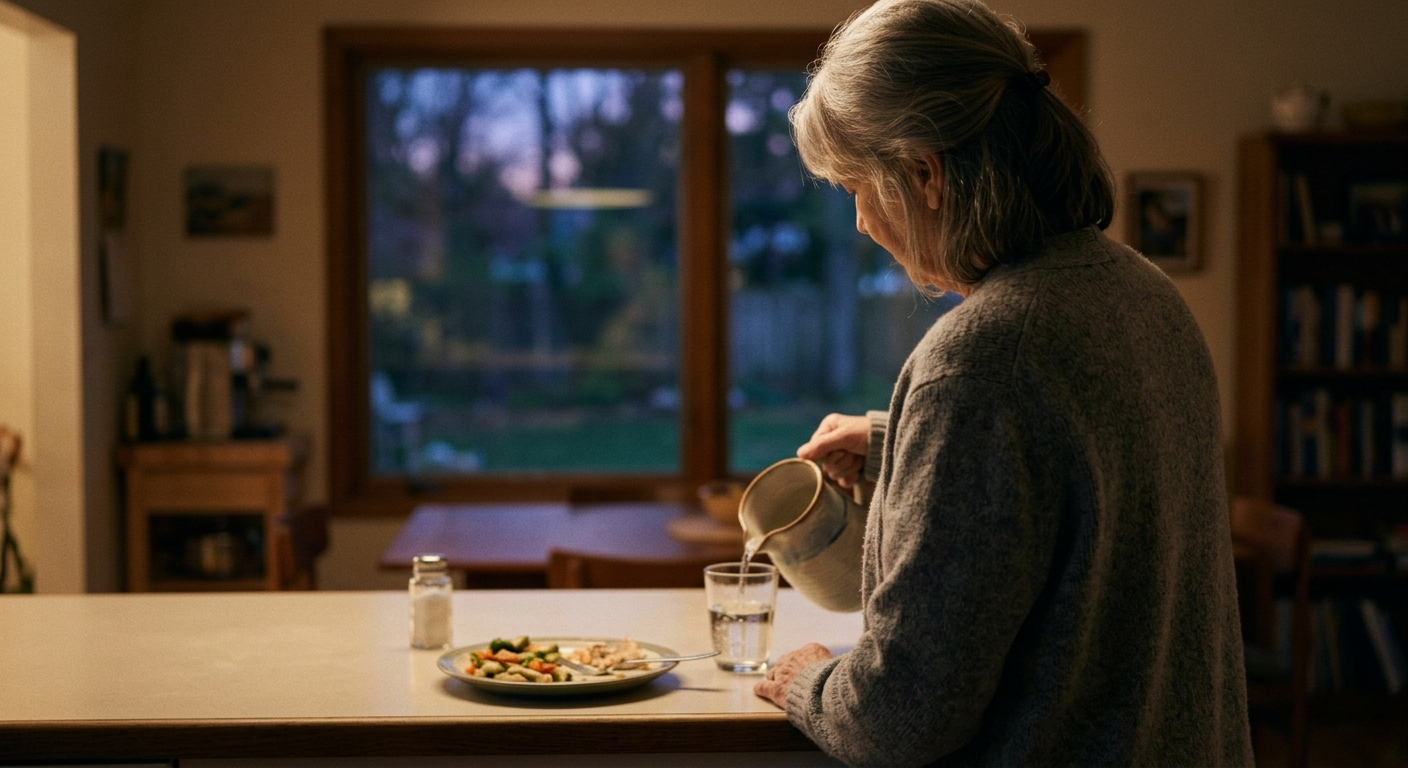 저녁 식사와 수분 섭취 조절하기