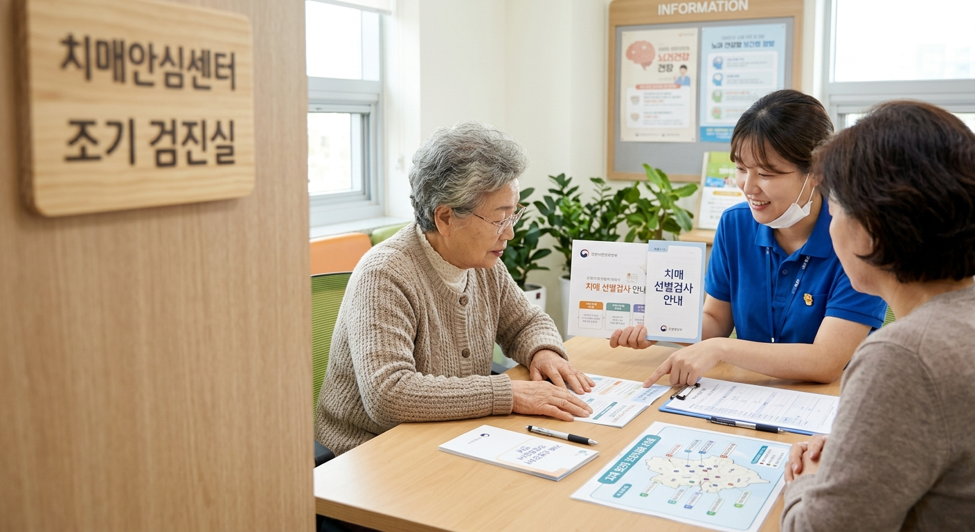 무료 치매 선별검사와 조기 검진 단계