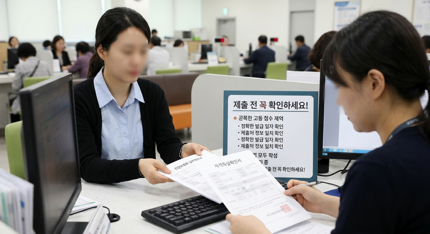 서류를 낼 때 실수하기 쉬운 주의사항