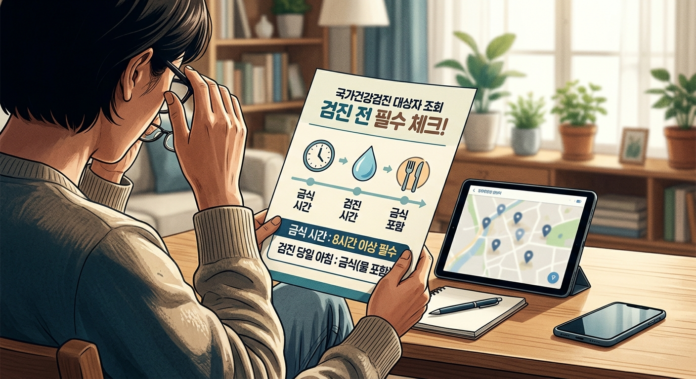 정확한 결과를 위해 꼭 지켜야 할 금식 수칙