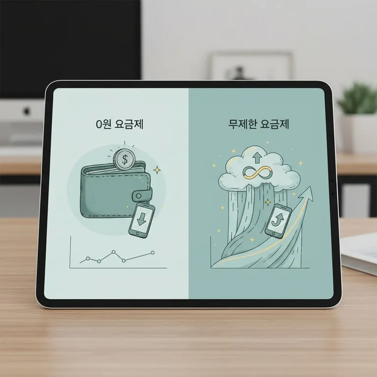 알뜰폰 요금제 0원/무제한 비교