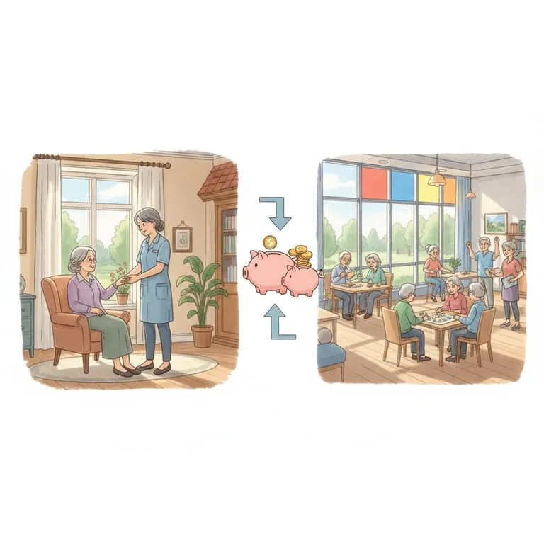 시니어 요양원 vs 주야간보호센터 비용 비교
