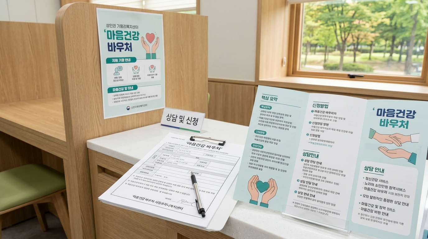 마음건강 바우처 신청 및 사용처