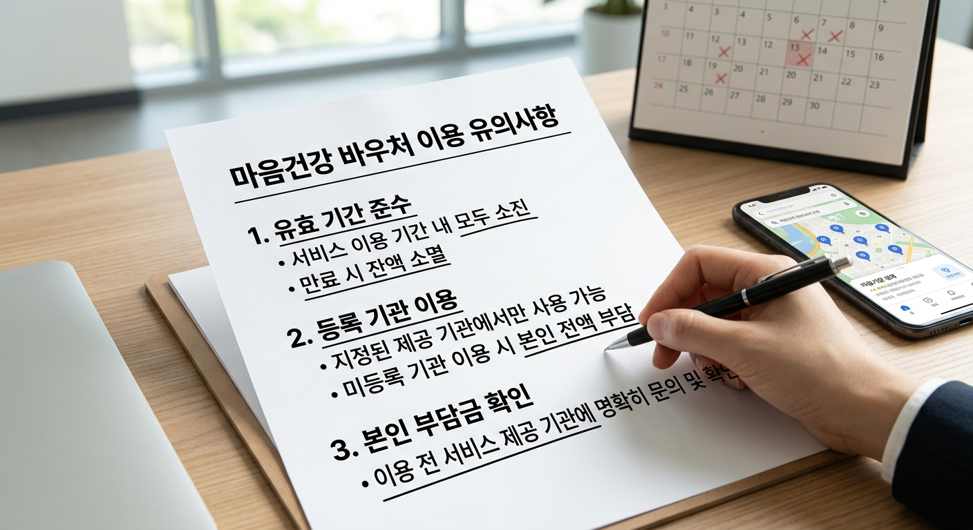 바우처 이용 시 주의사항