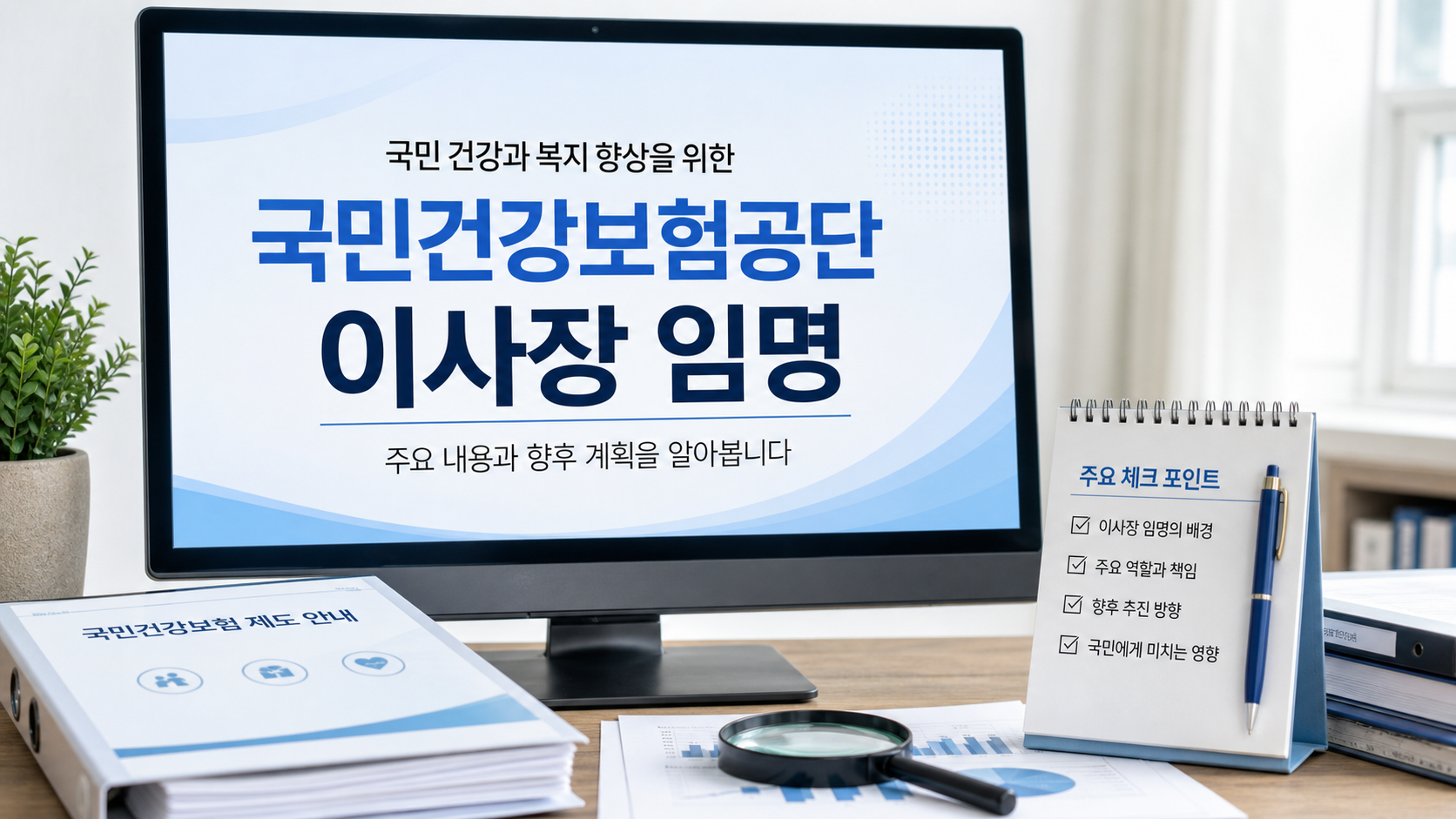 국민건강보험공단 신임 이사장 임명 관련 공공정보 이미지