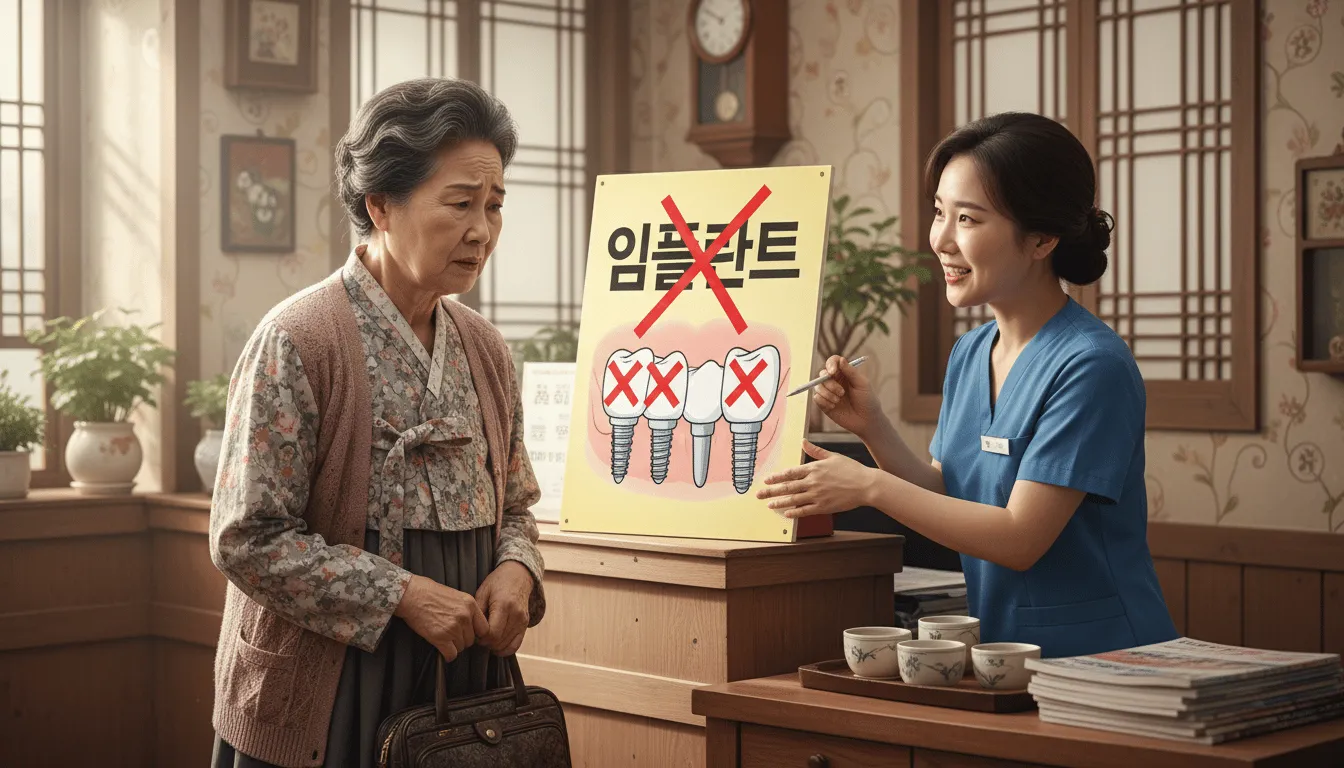 임플란트 건강보험, 이런 경우는 아쉽지만 안 돼요!