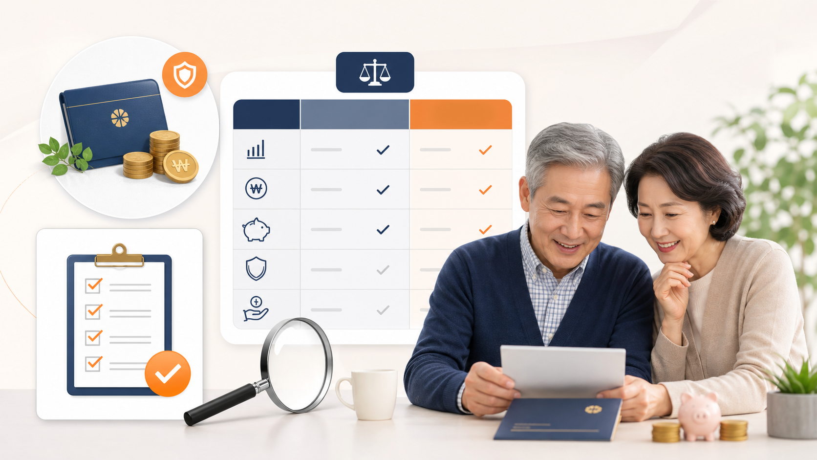 연금저축 조건 비교를 정리한 인포그래픽