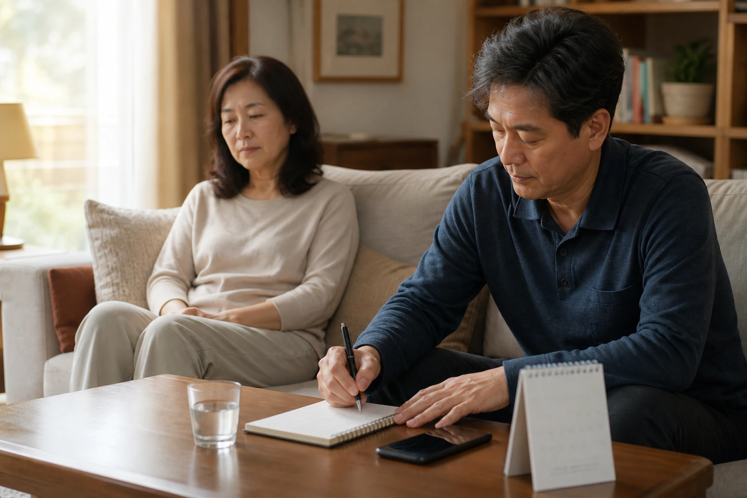 우울감과 수면 변화를 기록해 진료 전에 준비하는 보호자 메모